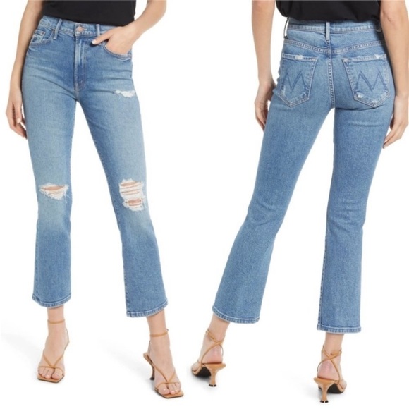 MOTHER Denim - Mother Denim The‎ Insider Ankle in Bloom and Doom Jeans Medium Wash Size 25